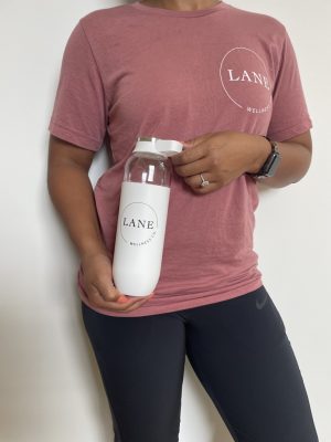 WHITE LOGO WATER BOTTLE